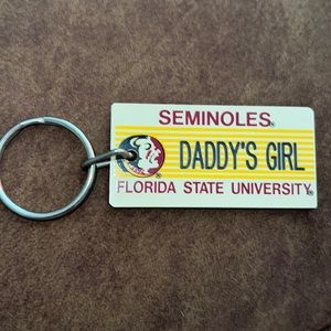 VTG Florida State FSU Seminoles Daddy’s Girl Keychain
